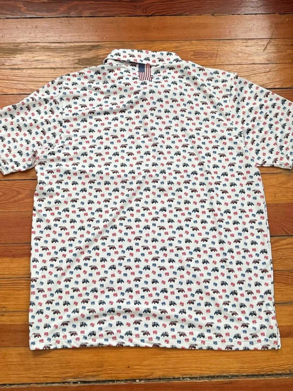 Rhoback Performance Polo Shirt Men’s XL Cars - Picture 2 of 7
